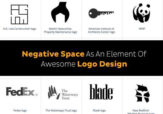 Negative Space Logo - Negative Space As An Element Of Awesome Logo Design