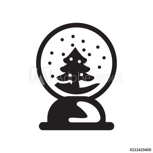Snow Globe Logo - Snow globe icon. Trendy Snow globe logo concept on white background ...