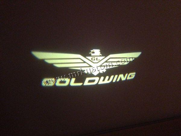 Gold Wing Logo - Honda Goldwing LED Door Projector Courtesy Puddle Logo Lights