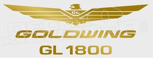 Gold Wing Logo - Goldwing Logo Motorcycle Decal Sticker - DecalMonster.com