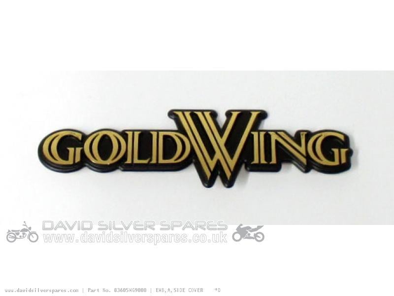 Gold Wing Logo - Honda GL1200 GOLD WING Side panel emblem (GoldWing)