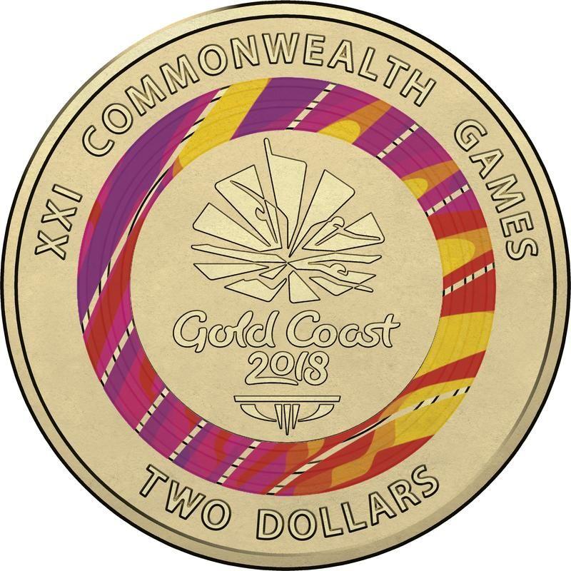 Two Coins Logo - Coloured $2 Coins