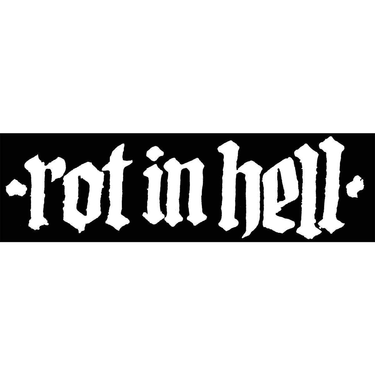 Death Wish Logo - Rot In Hell Logo Sticker