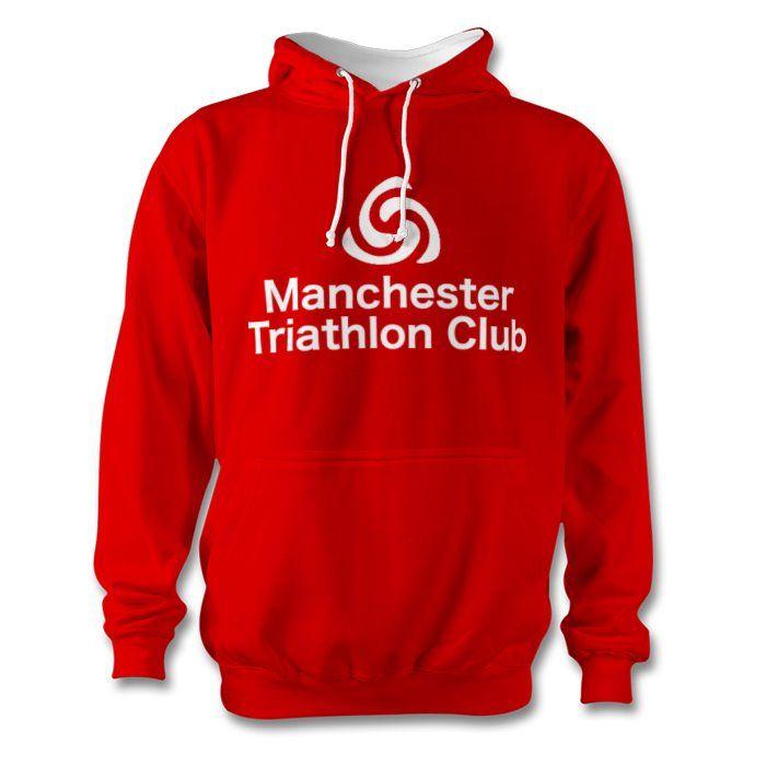 Red and White Marketplace Logo - TShirt Studio Marketplace | Manchester Triathlon Club | Red hoody ...