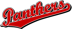 Red Panther Logo - Team Pride: Panthers team script logo