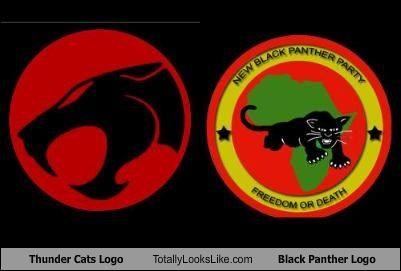 Red and Black Panther Logo - Thunder Cats Logo Totally Looks Like Black Panther Logo ...