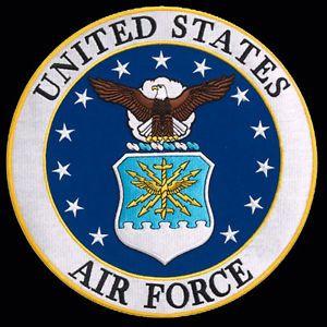 Us Air Force Logo - US Air Force logo EMBROIDERED 3 inch IRON ON MILITARY PATCH BY ...