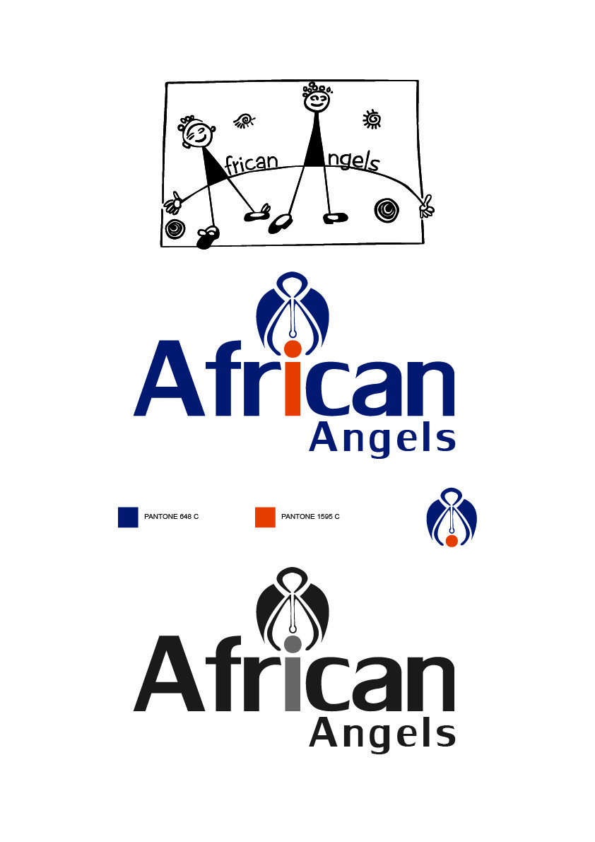 Small Angels Logo - Zahvick Herman Angels Logo Design