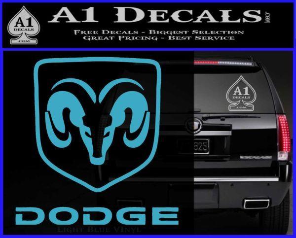 Blue Dodge Logo - Dodge Logo Decal Sticker » A1 Decals