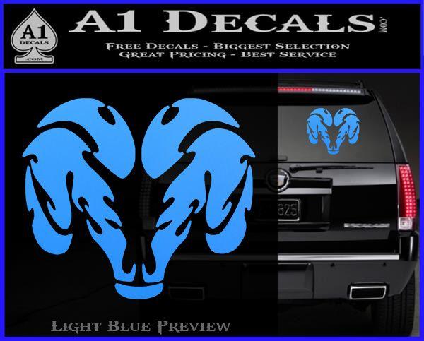 Blue Dodge Logo - Dodge Ram Logo Tribal Decal Sticker » A1 Decals