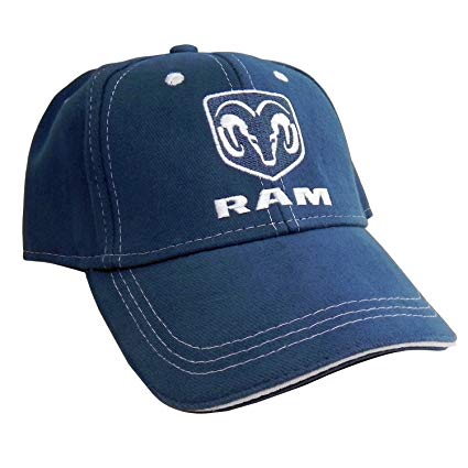 Blue Dodge Logo - Dodge RAM Logo Blue Baseball Hat Baseball Cap: Automotive