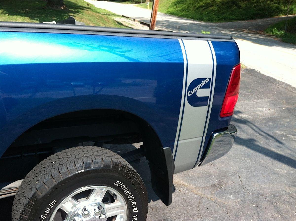 Blue Dodge Logo - Cummins Diesel Logo 1 Bed Side Stripes
