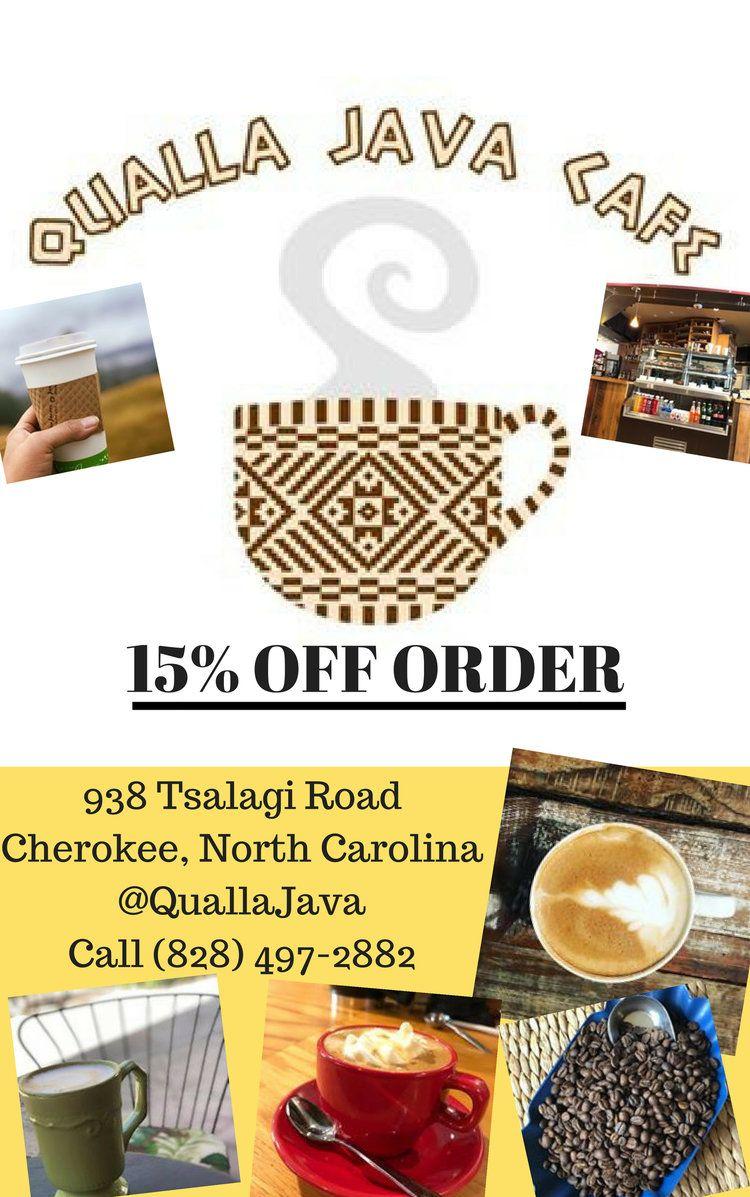 Qualla Java Coffee Logo - Coffee House/Cafe — The Vacation Club Card