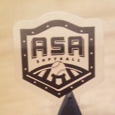 ASA Softball Logo - ASA Softball Bat Stamp Decal Logo Sticker | eBay
