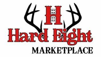 Red and White Marketplace Logo - Hard Eight Marketplace