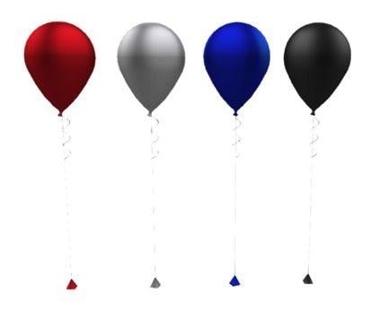 Red and White Marketplace Logo - Second Life Marketplace - Four Colors of Weighted Balloons - Red ...