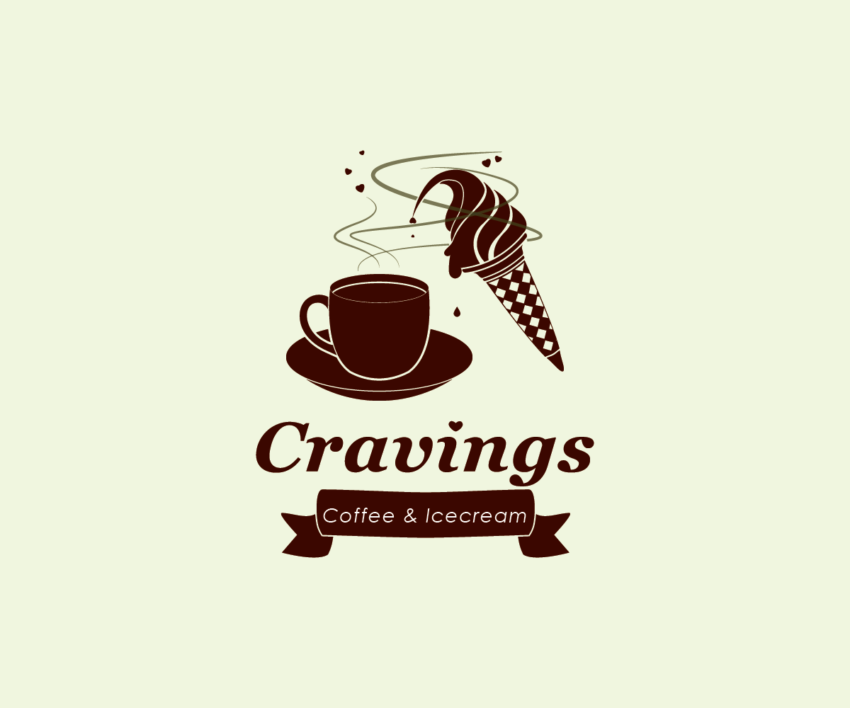 Ice Cream Business Logo - Elegant, Upmarket, Business Logo Design for Cravings Coffee & Ice ...