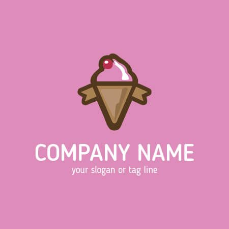 Ice Cream Business Logo - Buy Ice Cream Logo Template. Ideal used for any Ice Cream related
