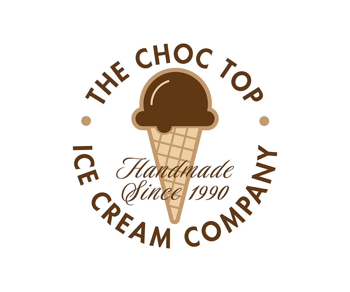 Ice Cream Business Logo - Elegant, Playful, Business Logo Design for The Choc Top Ice Cream Co