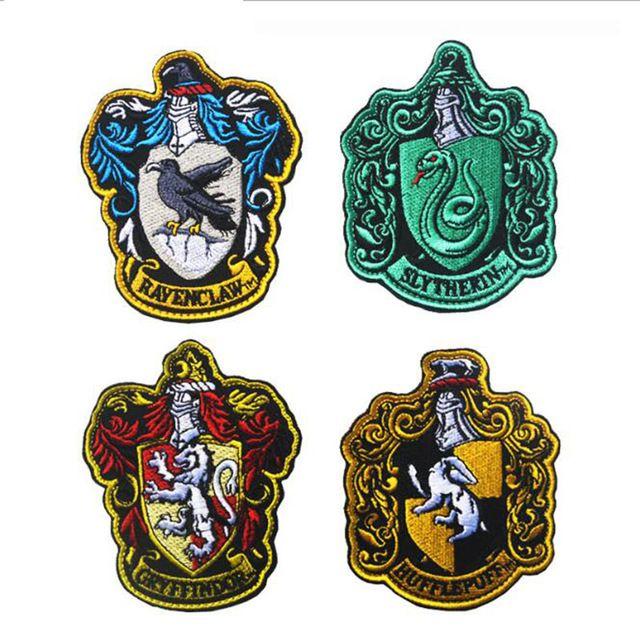 Gryffndor Logo - Harry Potter House of Gryffindor Crest Logo Large Embroidered Patch ...