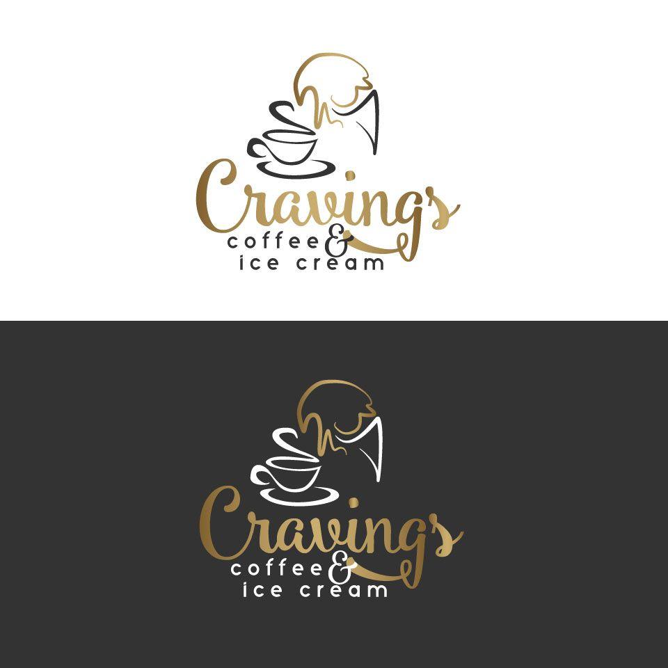 Ice Cream Business Logo - Elegant, Upmarket, Business Logo Design for Cravings Coffee & Ice