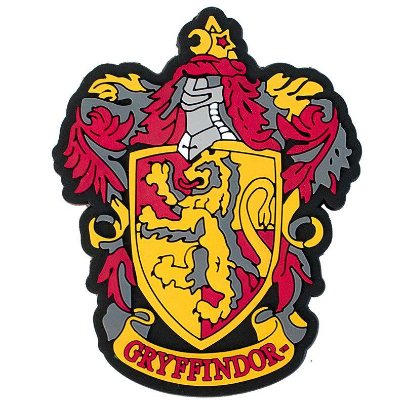 Harry Potter Gryffindor Logo - Harry Potter Rubber Gryffindor Magnet | TVMovieDepot.com