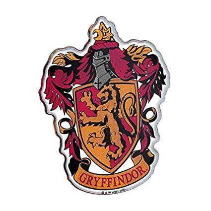 Gryffndor Logo - Amazon.com: Fan Emblems Gryffindor Crest Car Decal Domed/Multicolor ...