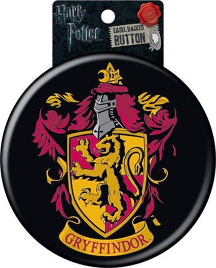 Harry Potter Gryffindor Logo - Harry Potter House of Gryffindor Crest Logo 6 Inch Button with an ...