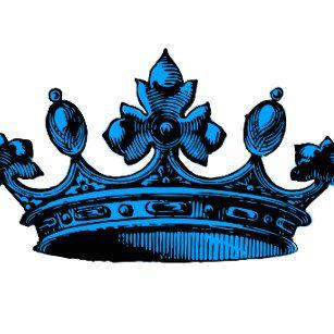 Light Blue Crown Logo - Light Blue Crown Stickers | Zazzle