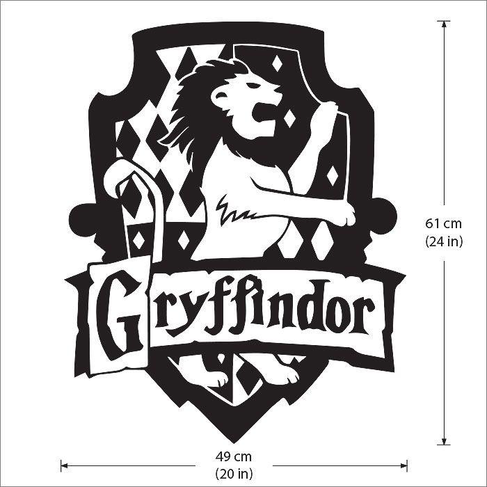 Harry Potter Gryffindor Logo - Harry Potter Gryffindor House Vinyl Wall Art Decal