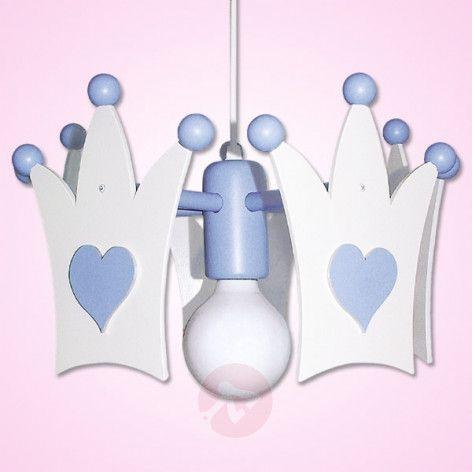 Light Blue Crown Logo - Cute light blue Crown hanging light