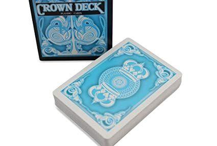 Light Blue Crown Logo - Light Blue Crown Playing Cards: Toys & Games