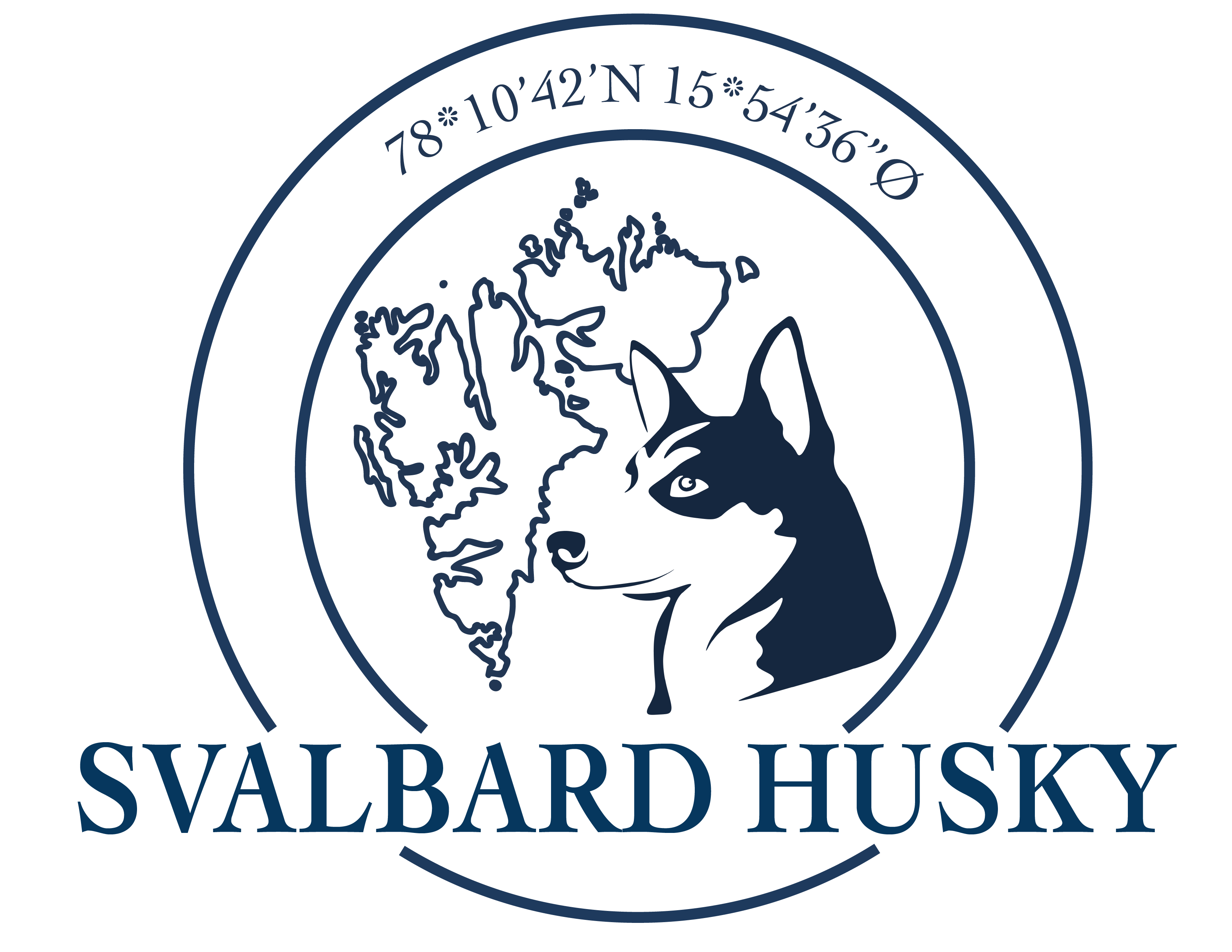 Small Husky Logo - Dog sledding | Norway, Longyearbyen | Svalbard Husky