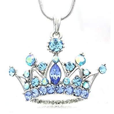 Light Blue Crown Logo - Soulbreezecollection Light Blue Princess Crown Tiara