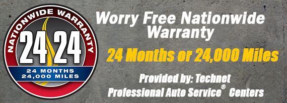 TechNet Auto Service Logo - Arrow Auto - Promotions - Nationwide Warranty Technet Professional