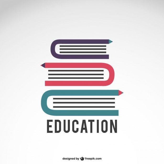 Education App Logo - Education logo with books Vector | Free Download