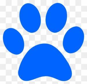 Blue Paw Print Logo - Paw With Blue Paw Print Transparent PNG Clipart Image