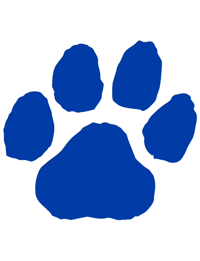 Blue Paw Print Logo - Blue Paw Print Waterless Tattoo - Ships in 24 Hours!