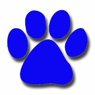 Blue Paw Print Logo - Blue Dog Paw Stickers | Zazzle