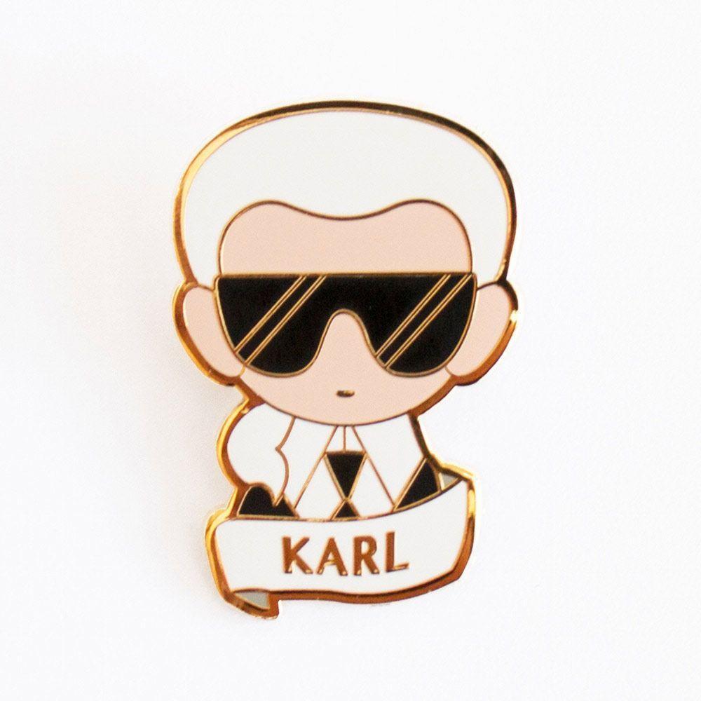 Karl Lagerfeld Logo - SKETCH INC - Karl Lagerfeld brooch