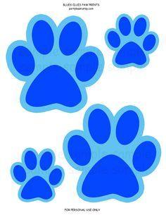 Blue Paw Print Logo - Bobcat Paw Print Clip Art. Cricut Projects. Paw