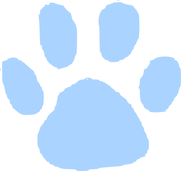 Blue Paw Print Logo - Blue Pawprint Clip Art clip art online