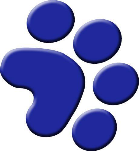 Blue Paw Print Logo - Free Bobcat Paw Print, Download Free Clip Art, Free Clip Art