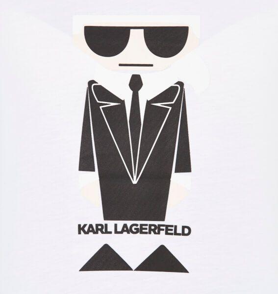 Karl Lagerfeld Logo - Karl Lagerfeld Women's Kocktail Karl T-Shirt - White - Free UK ...