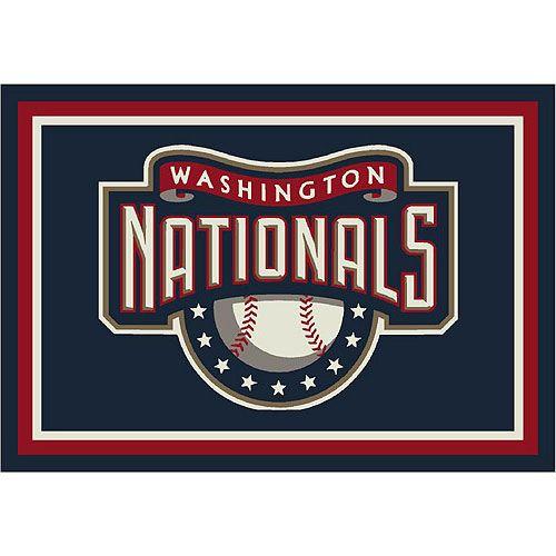 Washington Nationals Logo - Washington Nationals Team Logo Area Rug