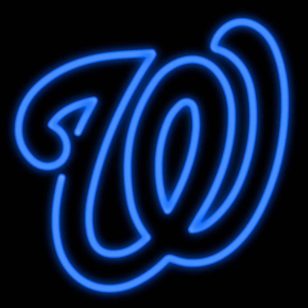 Washington Nationals Logo - Washington Nationals W Logo MLB Neon Sign