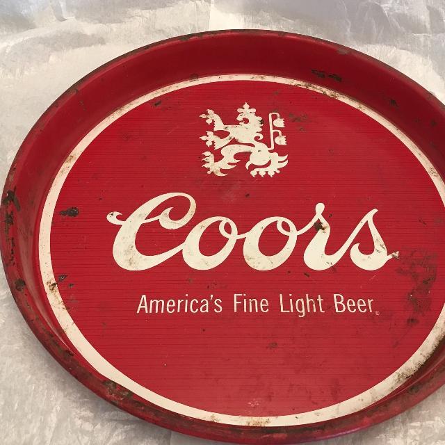 Adolph Coors Company Logo - Best Vintage Adolph Coors Company Red Metal Beer Tray for sale in ...