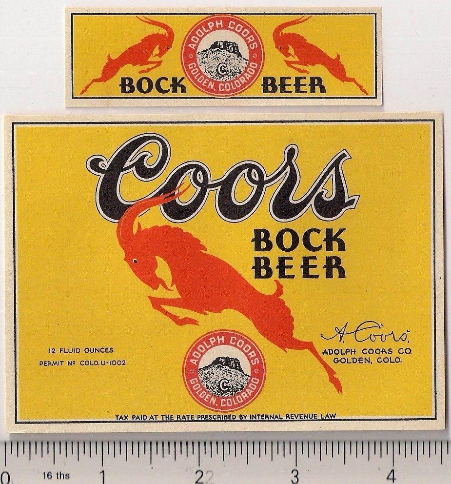 Adolph Coors Company Logo - IRTP Colorado Adolph Coors Co Golden Bock Beer 12 Fl Oz Mint