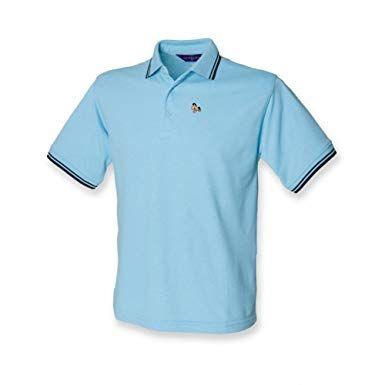 Blue Polo Horse Logo - Kids Little Horse logo Polo Shirt - Light Blue with navy (7-8 Years ...