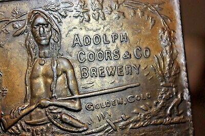 Adolph Coors Company Logo - OLD VTG. ADOLPH COORS Beer Brewing Co. Logo emblem employee award